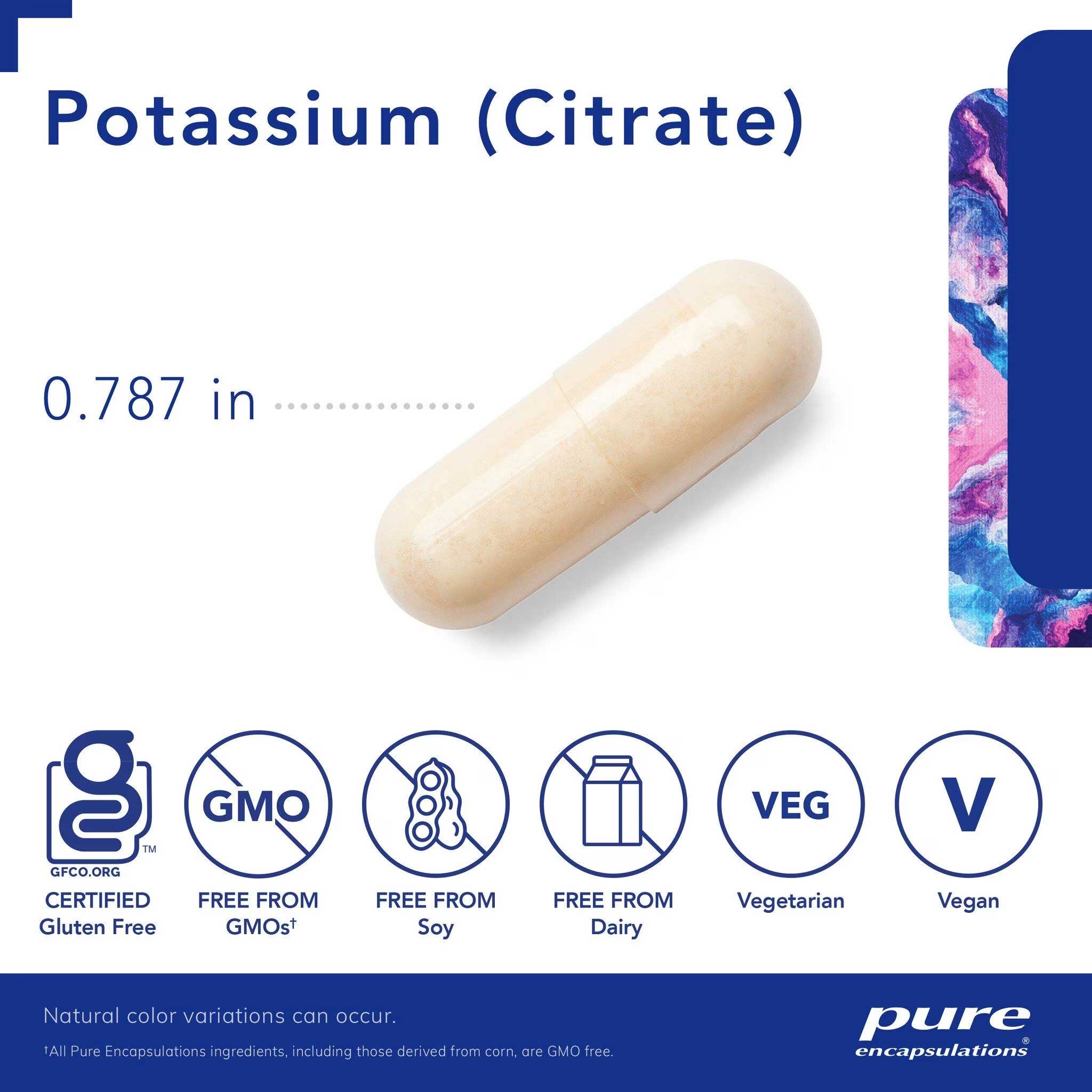 Pure Encapsulations Potassium (Citrate)