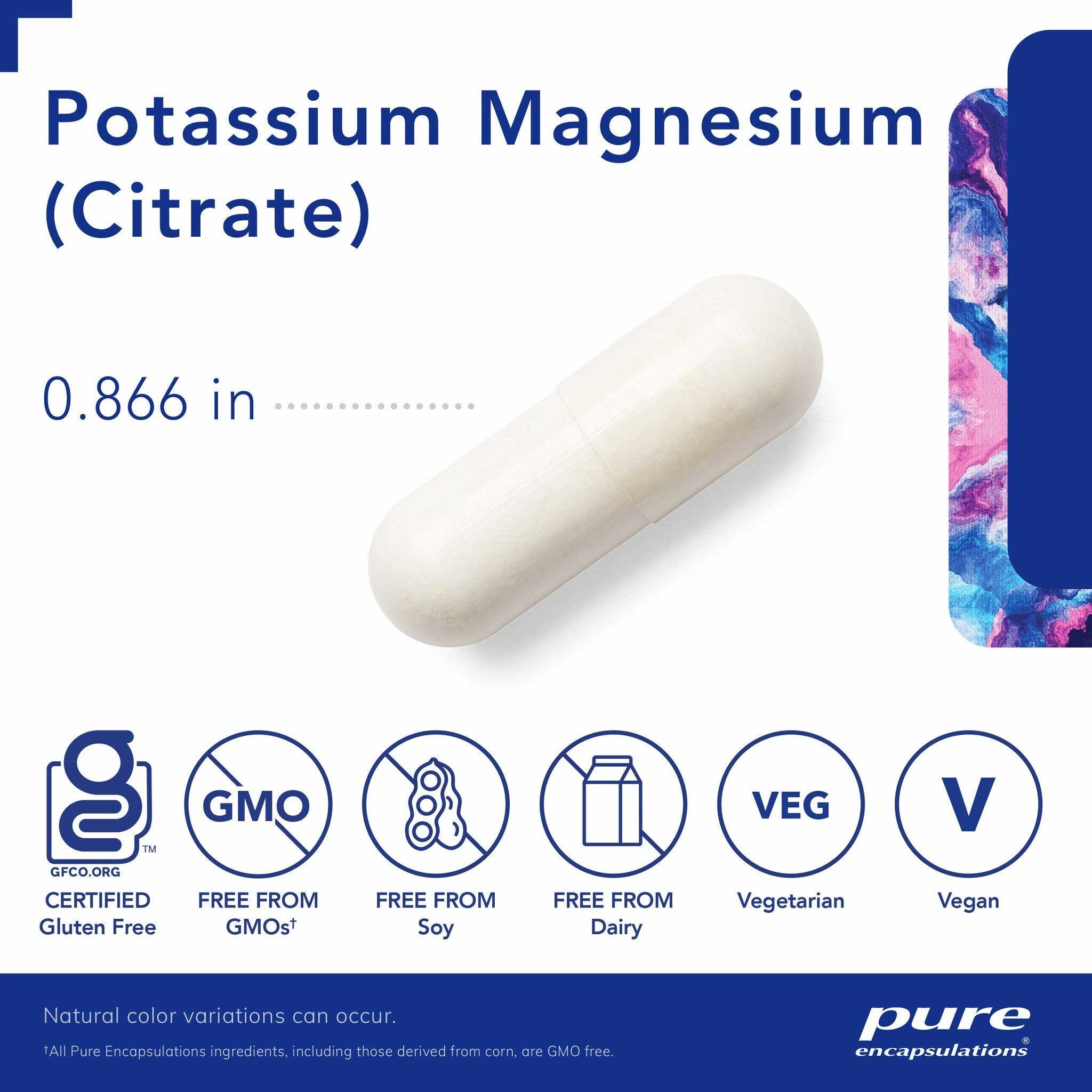 Pure Encapsulations Potassium Magnesium (Citrate)