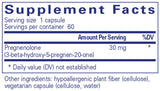 Pure Encapsulations Pregnenolone 30mg