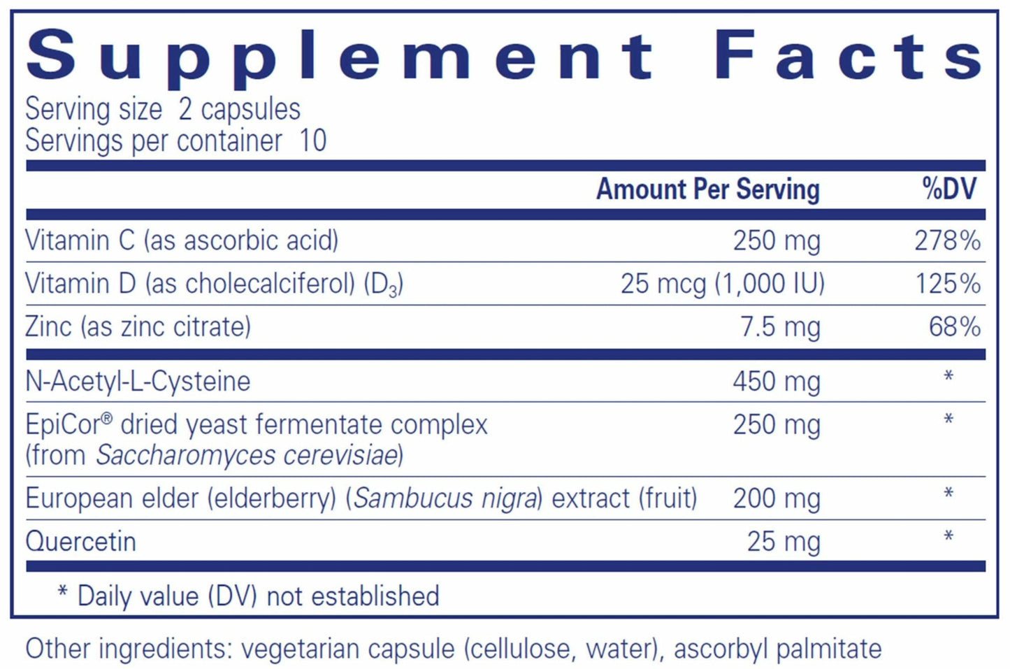 Pure Encapsulations PureDefense w/NAC Travel Pack