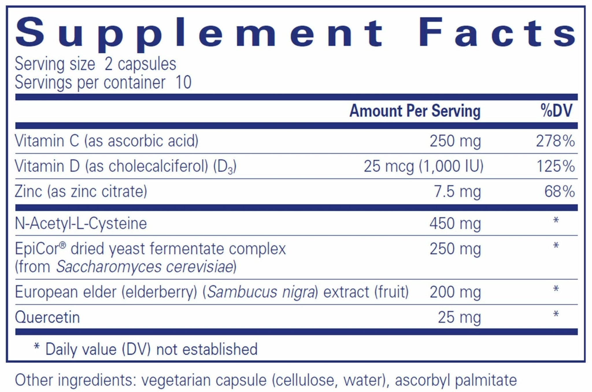 Pure Encapsulations PureDefense w/NAC Travel Pack