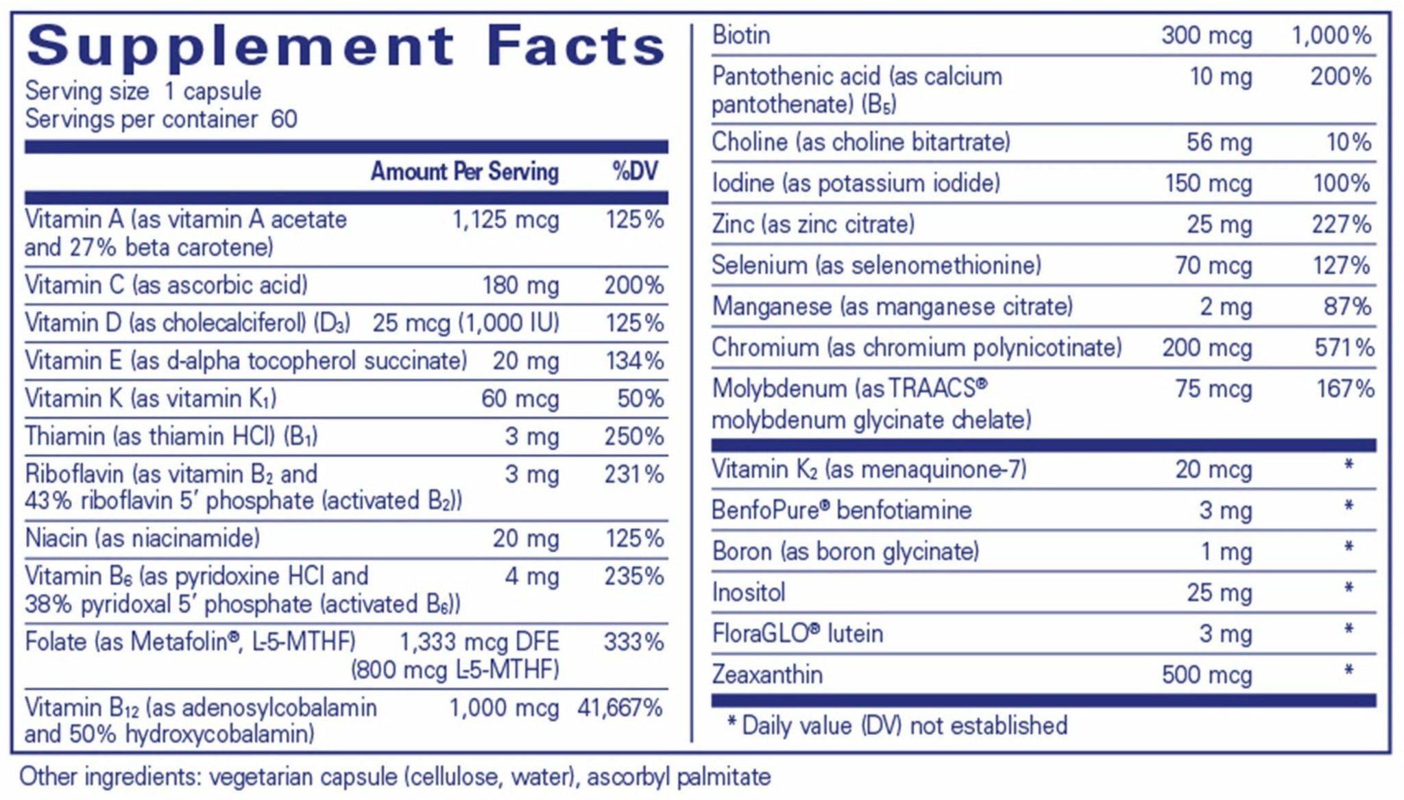 Pure Encapsulations PureGenomics Multivitamin