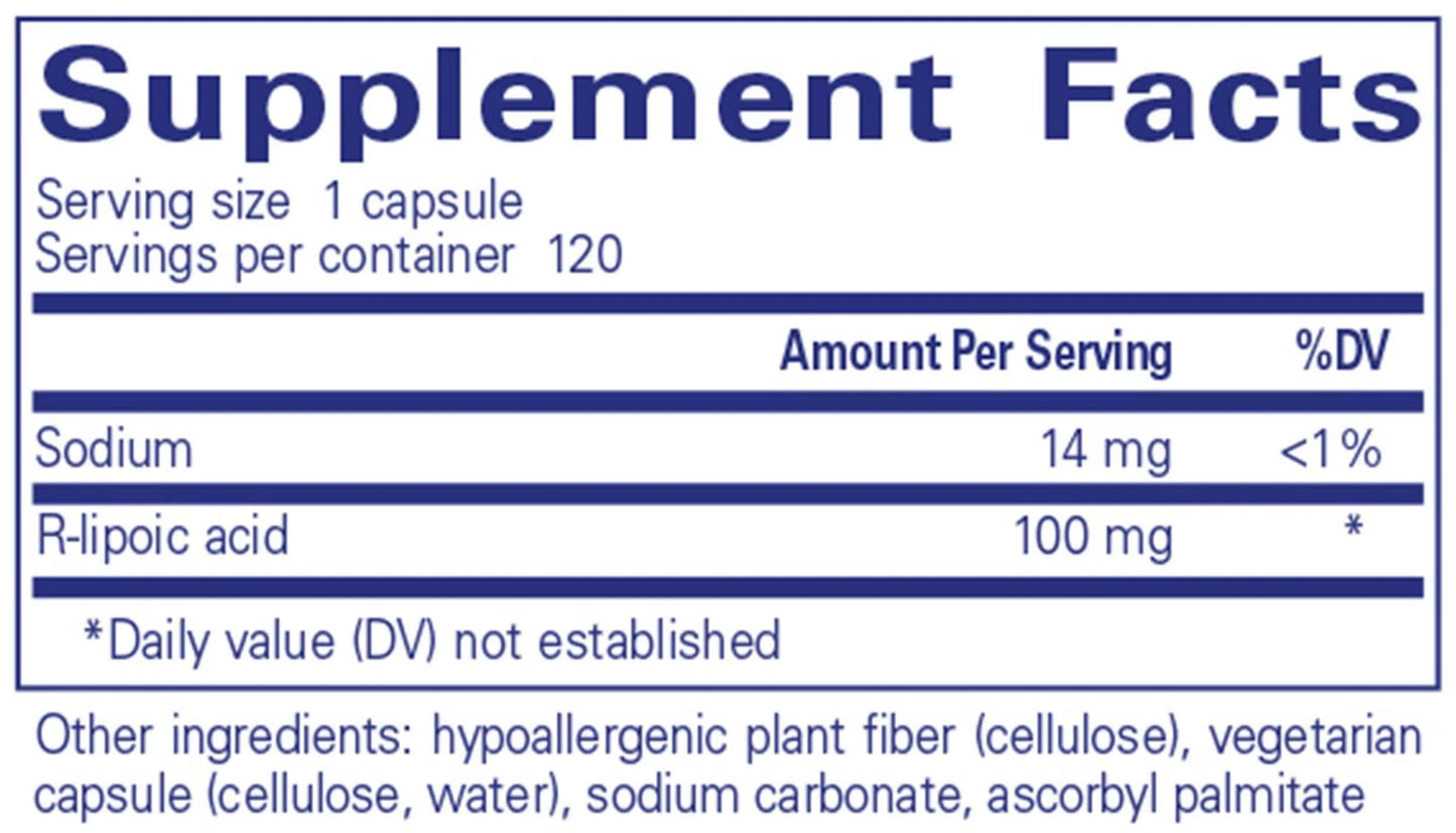 Pure Encapsulations R-Lipoic Acid (stabilized)