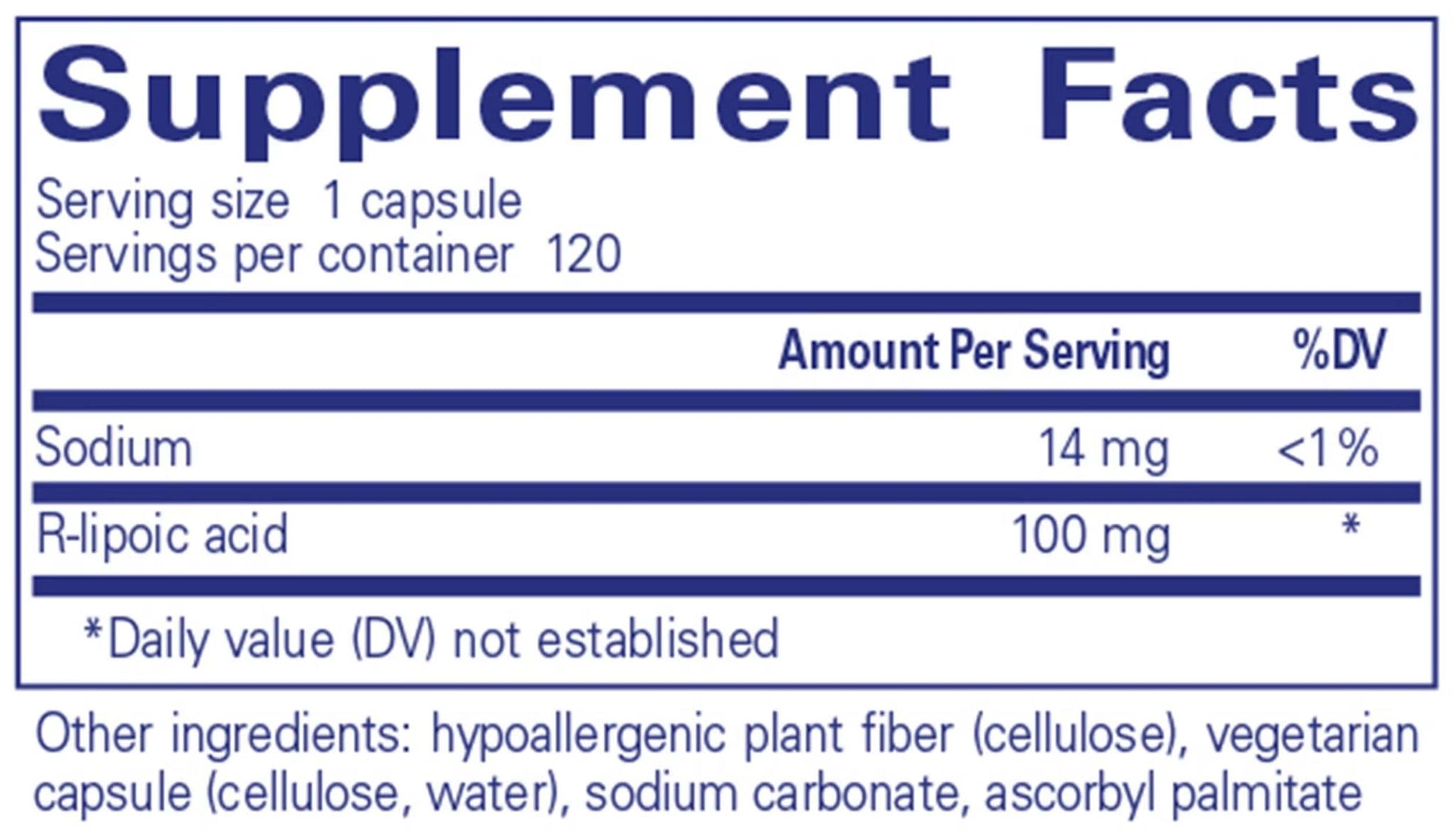 Pure Encapsulations R-Lipoic Acid (stabilized)