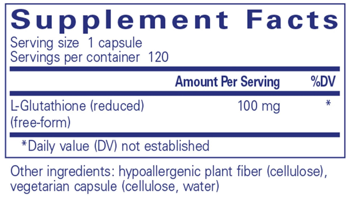 Pure Encapsulations Reduced Glutathione