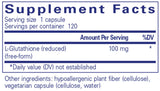 Pure Encapsulations Reduced Glutathione