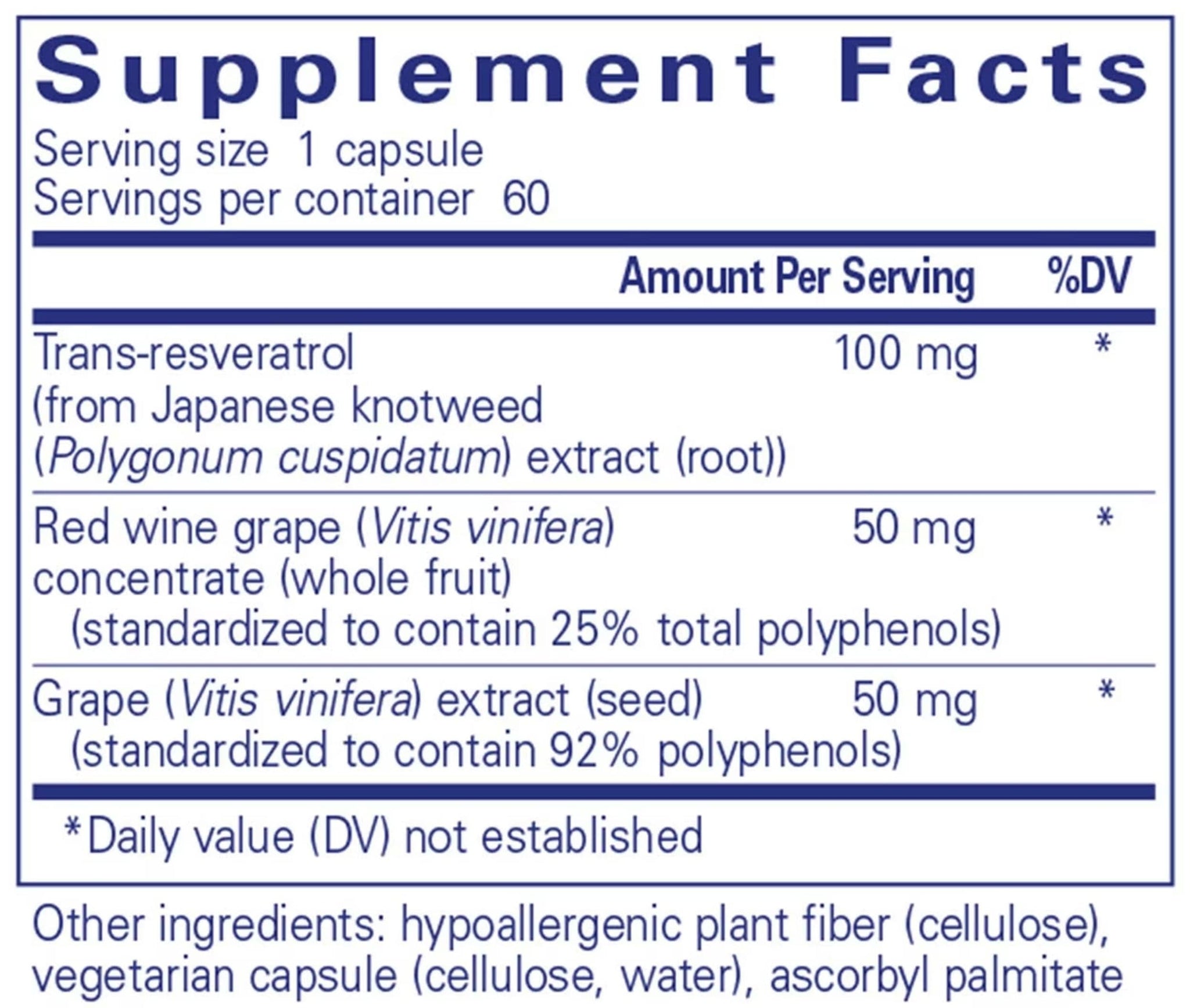 Pure Encapsulations Resveratrol Extra