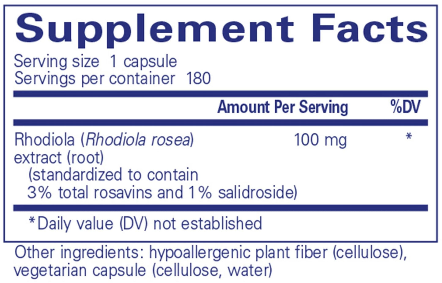 Pure Encapsulations Rhodiola Rosea