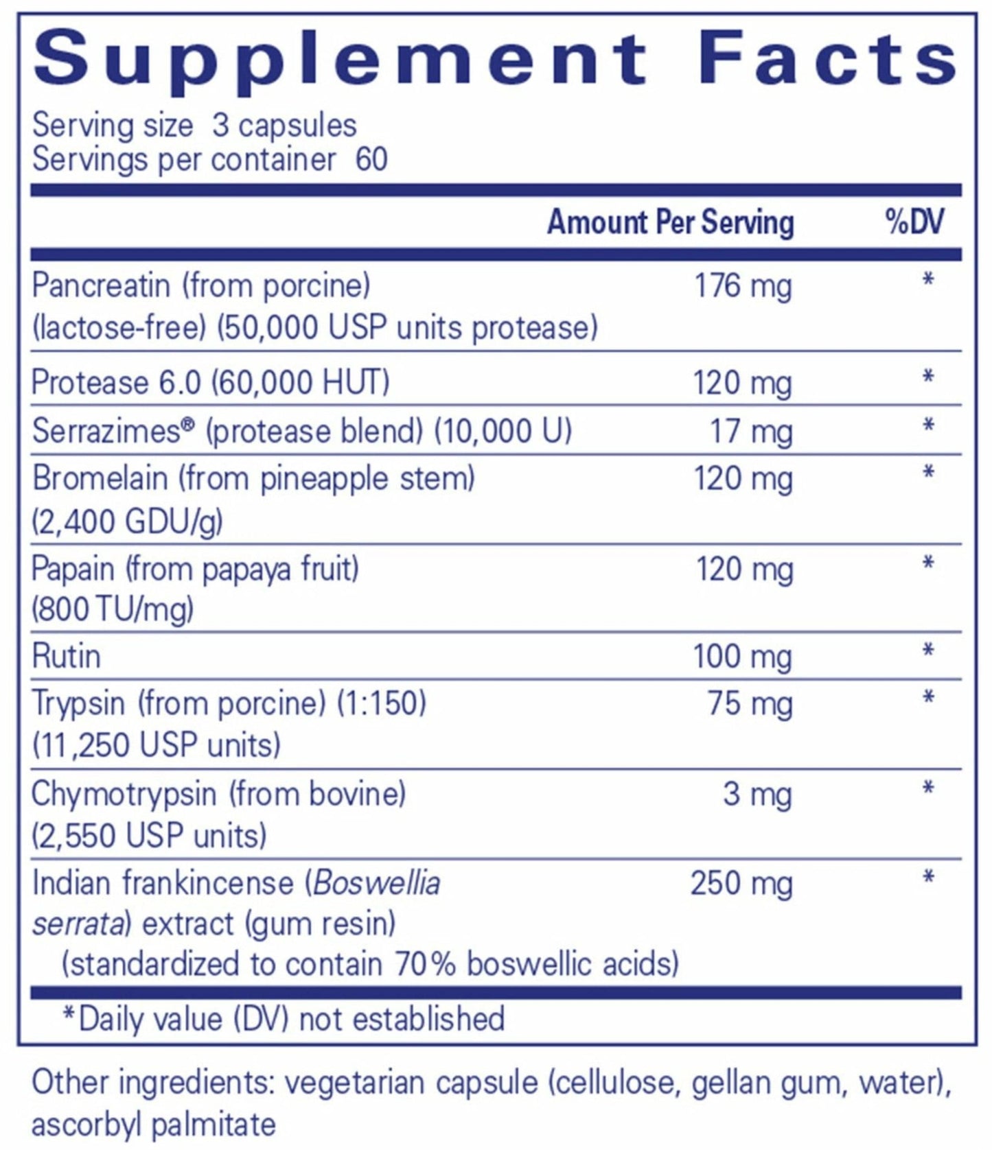 Pure Encapsulations Systemic Enzyme Complex