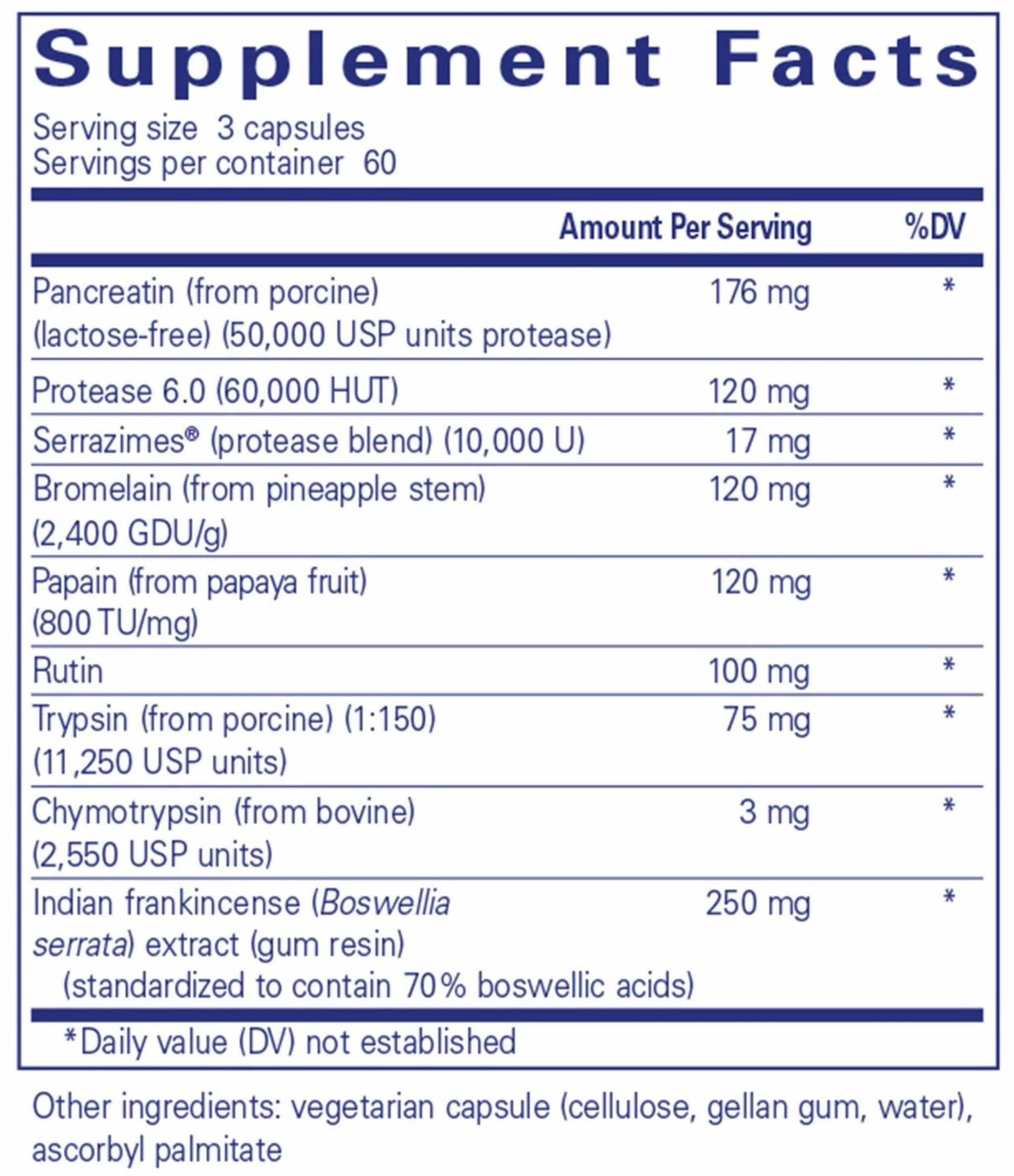 Pure Encapsulations Systemic Enzyme Complex