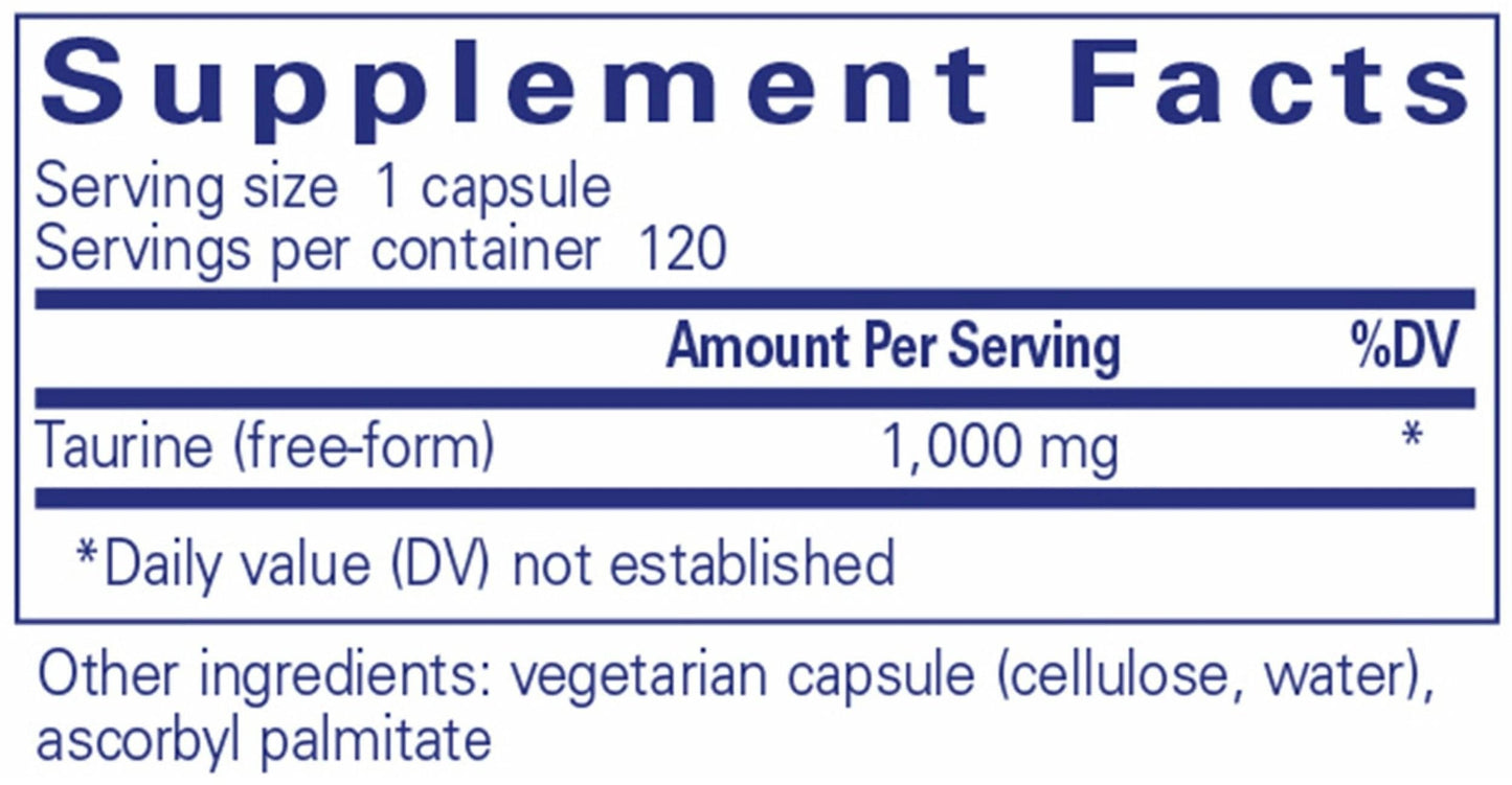 Pure Encapsulations Taurine 1,000 mg