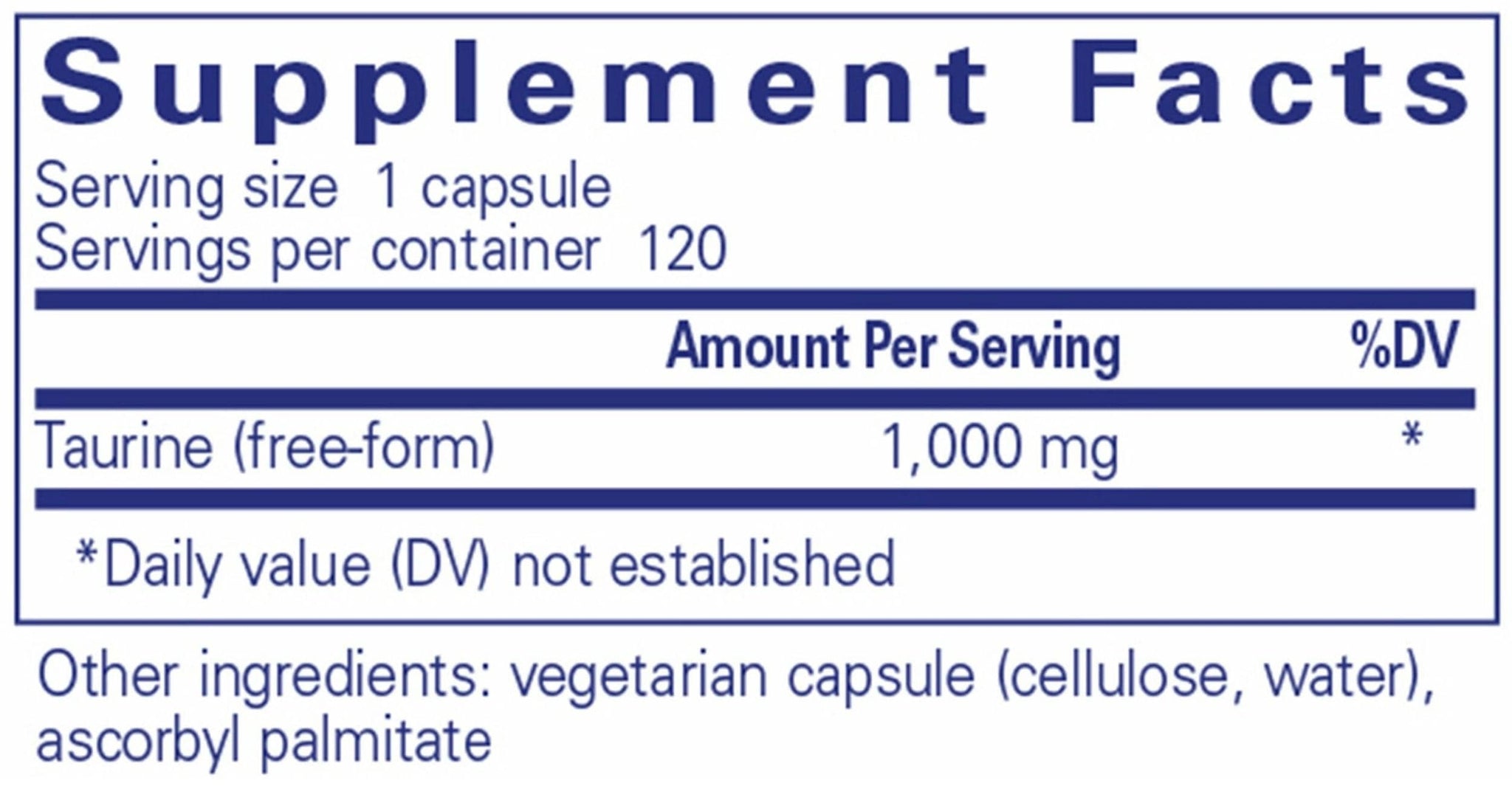 Pure Encapsulations Taurine 1,000 mg