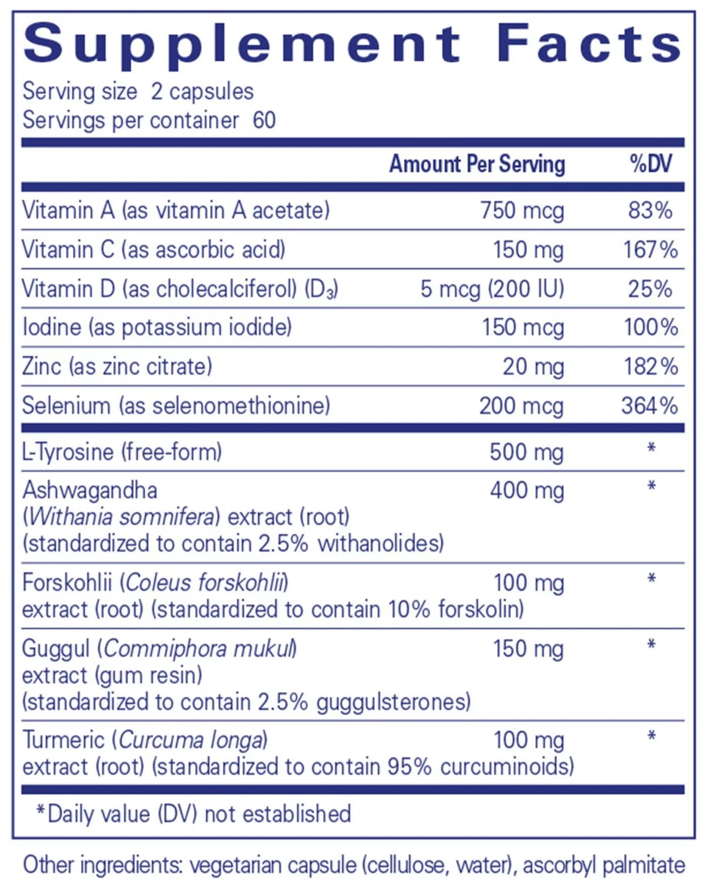 Pure Encapsulations Thyroid Support Complex