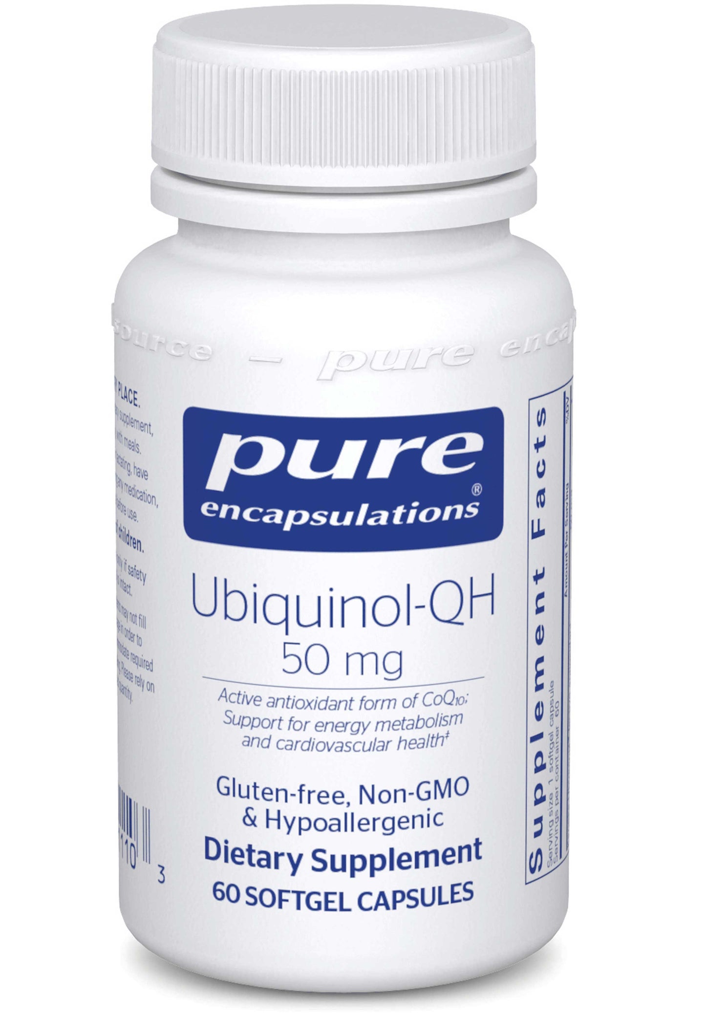 Pure Encapsulations Ubiquinol-QH 50mg