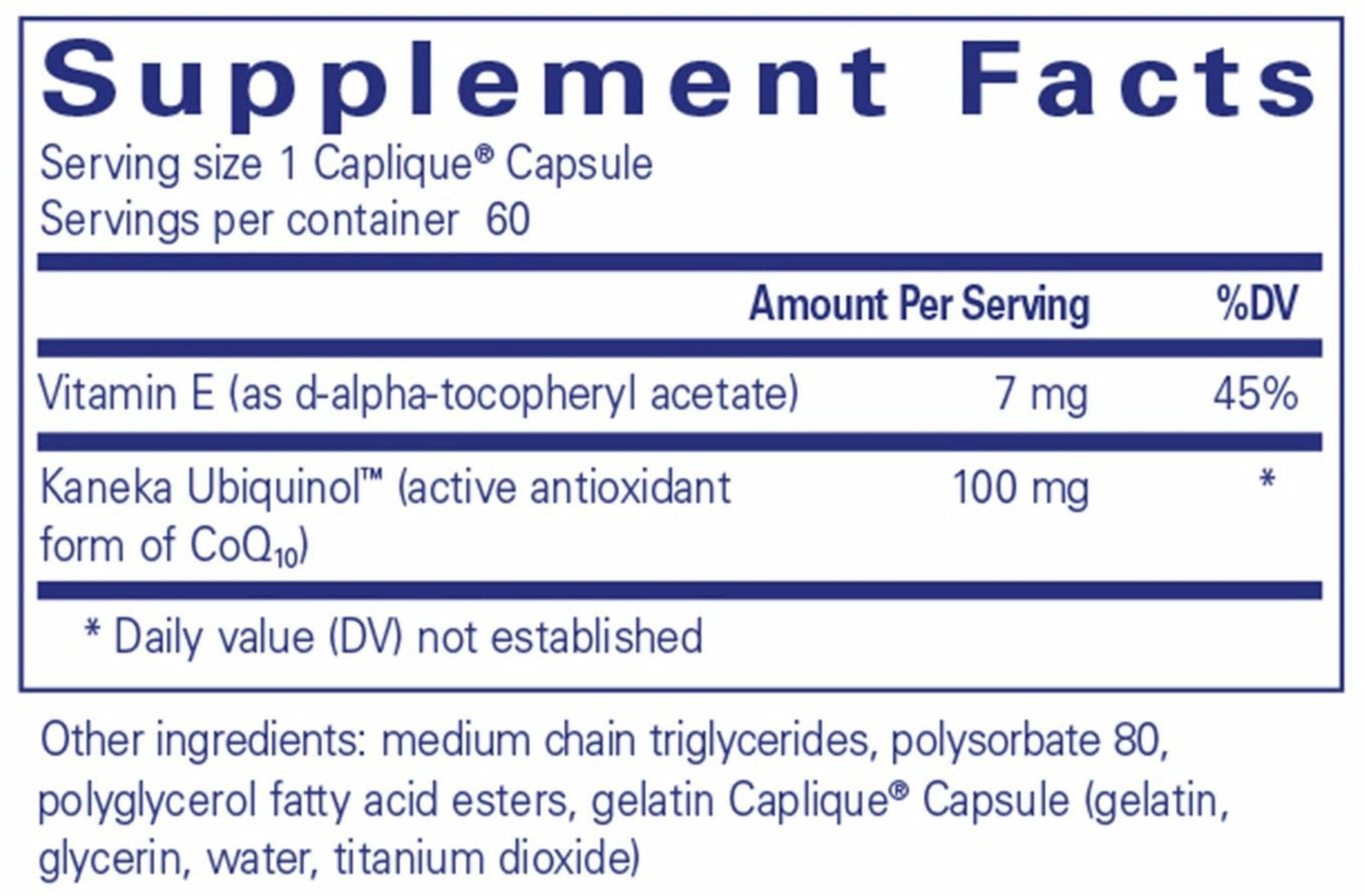 Pure Encapsulations Ubiquinol VESIsorb