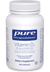 Pure Encapsulations Vitamin D3 25 mcg (1,000 IU)