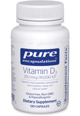Pure Encapsulations Vitamin D3 250 mcg (10,000 IU)