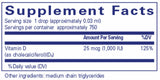 Pure Encapsulations Vitamin D3 Liquid