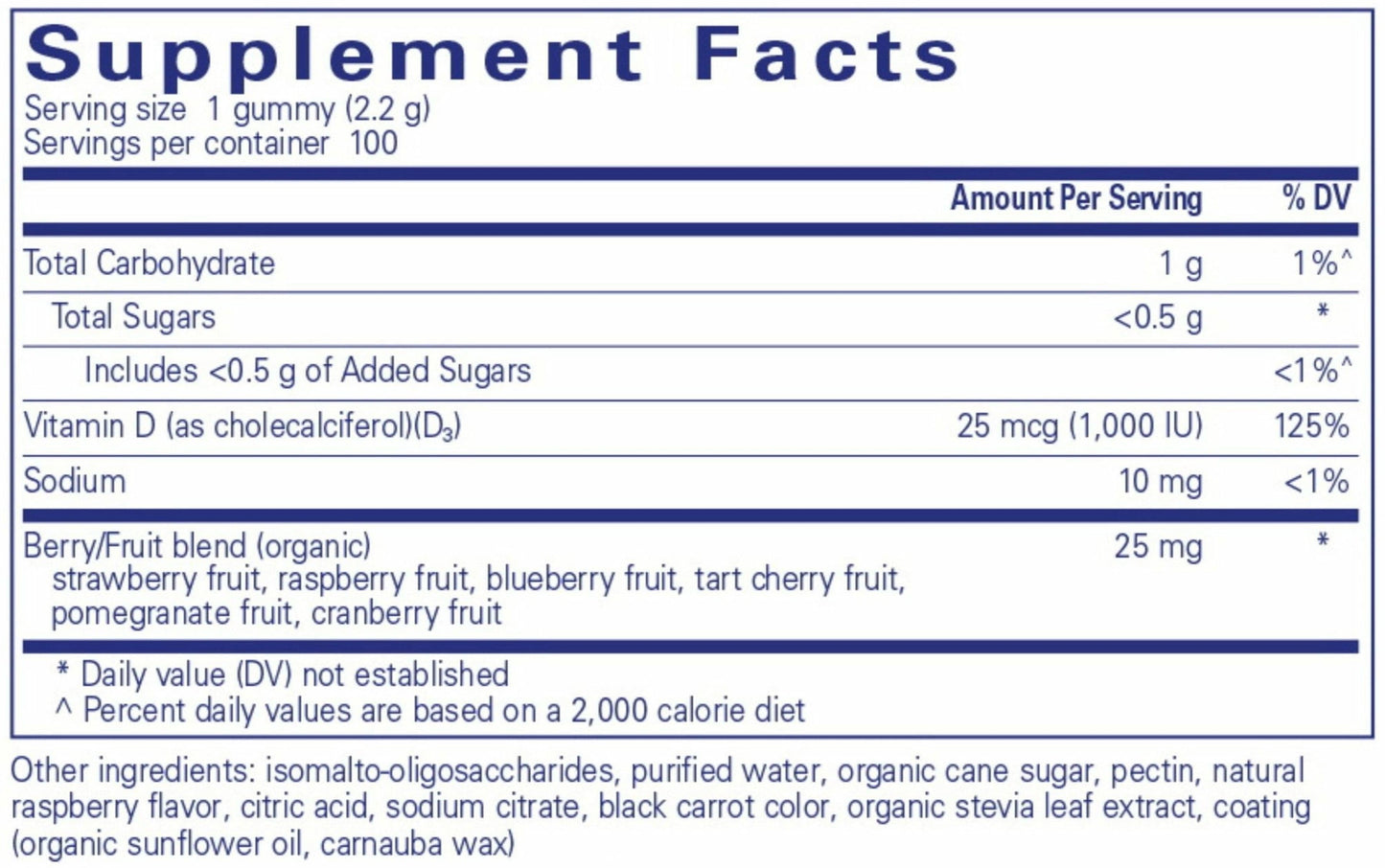 Pure Encapsulations Vitamin D Gummy