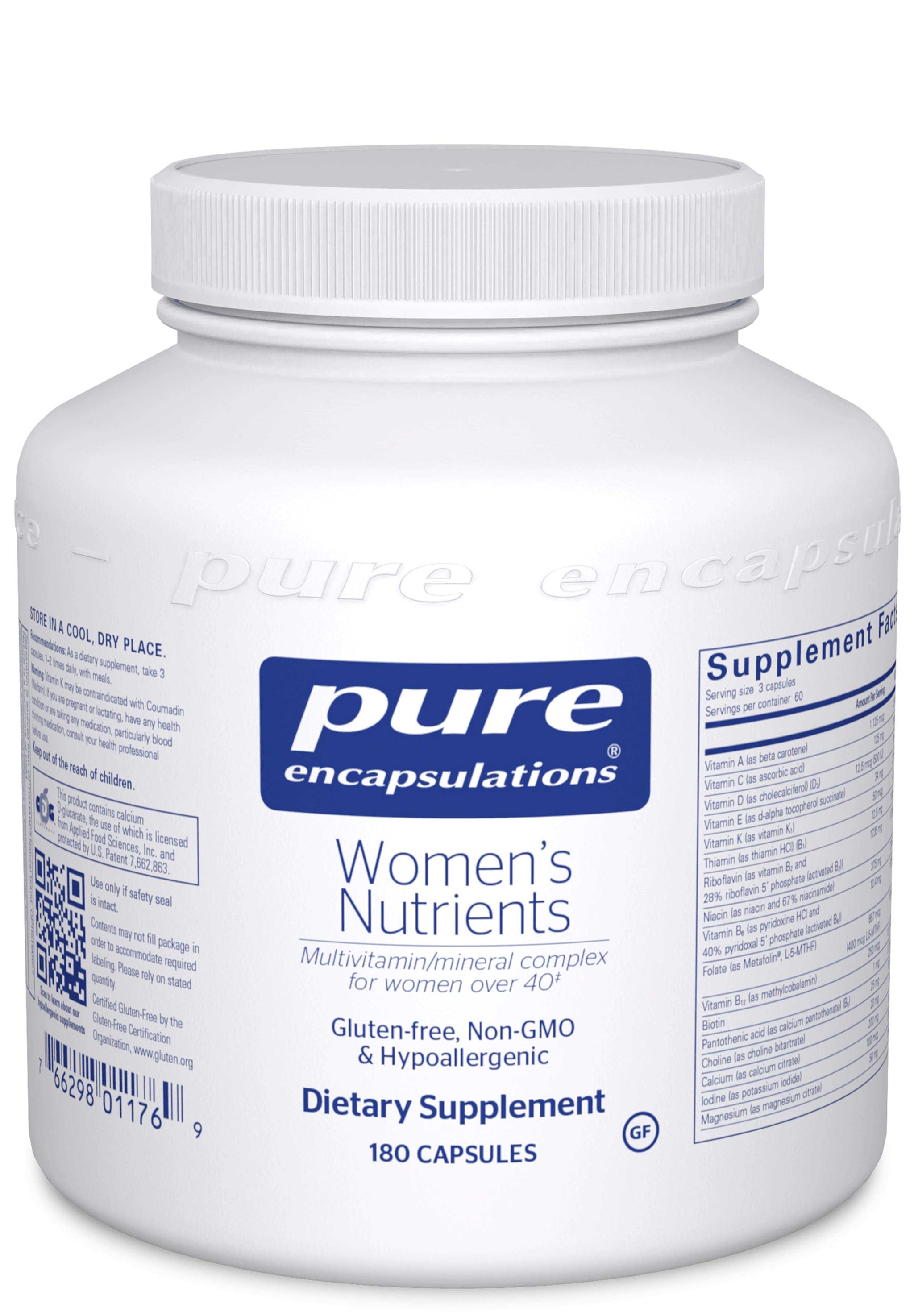 Pure Encapsulations Women's Nutrients 40+