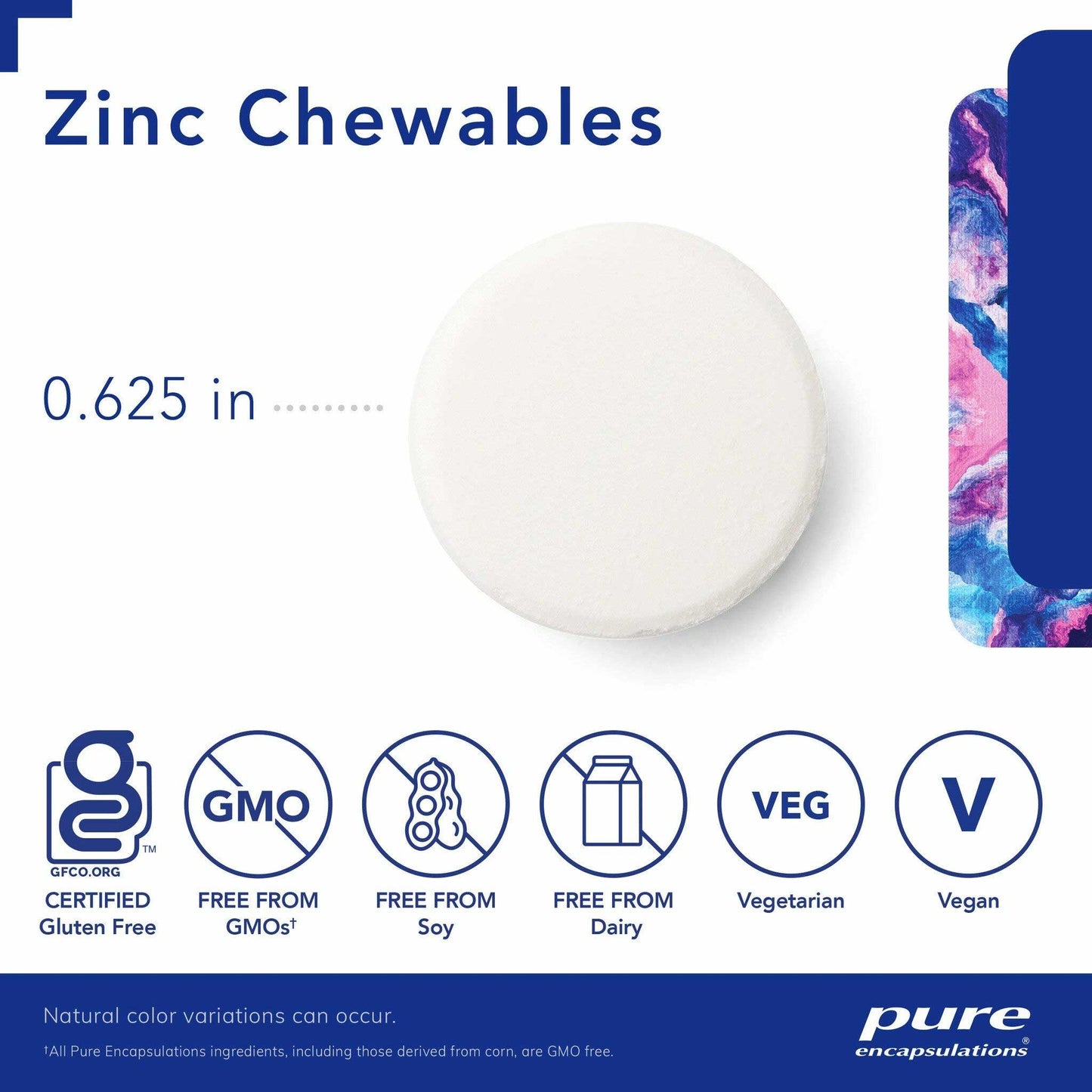 Pure Encapsulations Zinc Chewables