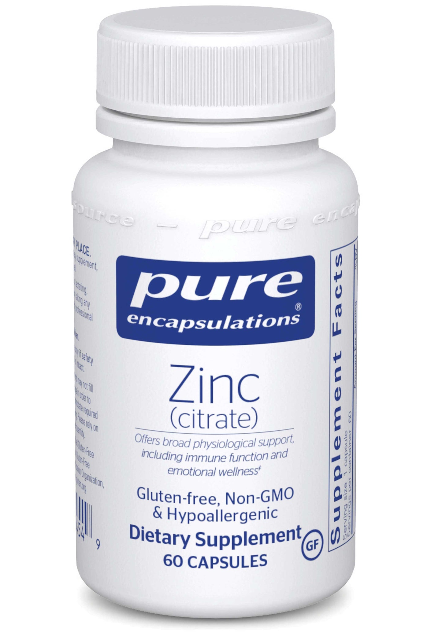 Pure Encapsulations Zinc (Citrate)