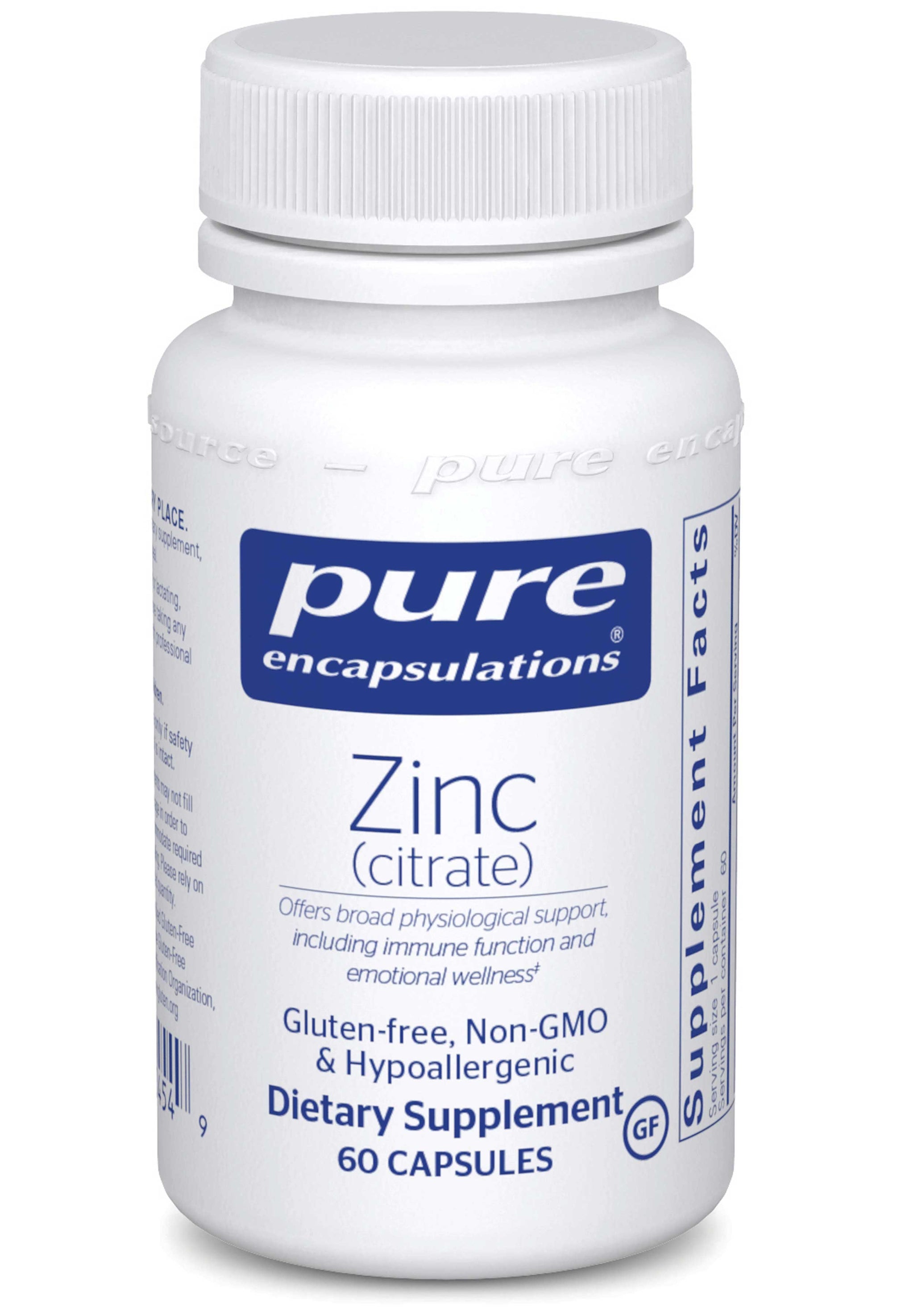 Pure Encapsulations Zinc (Citrate)