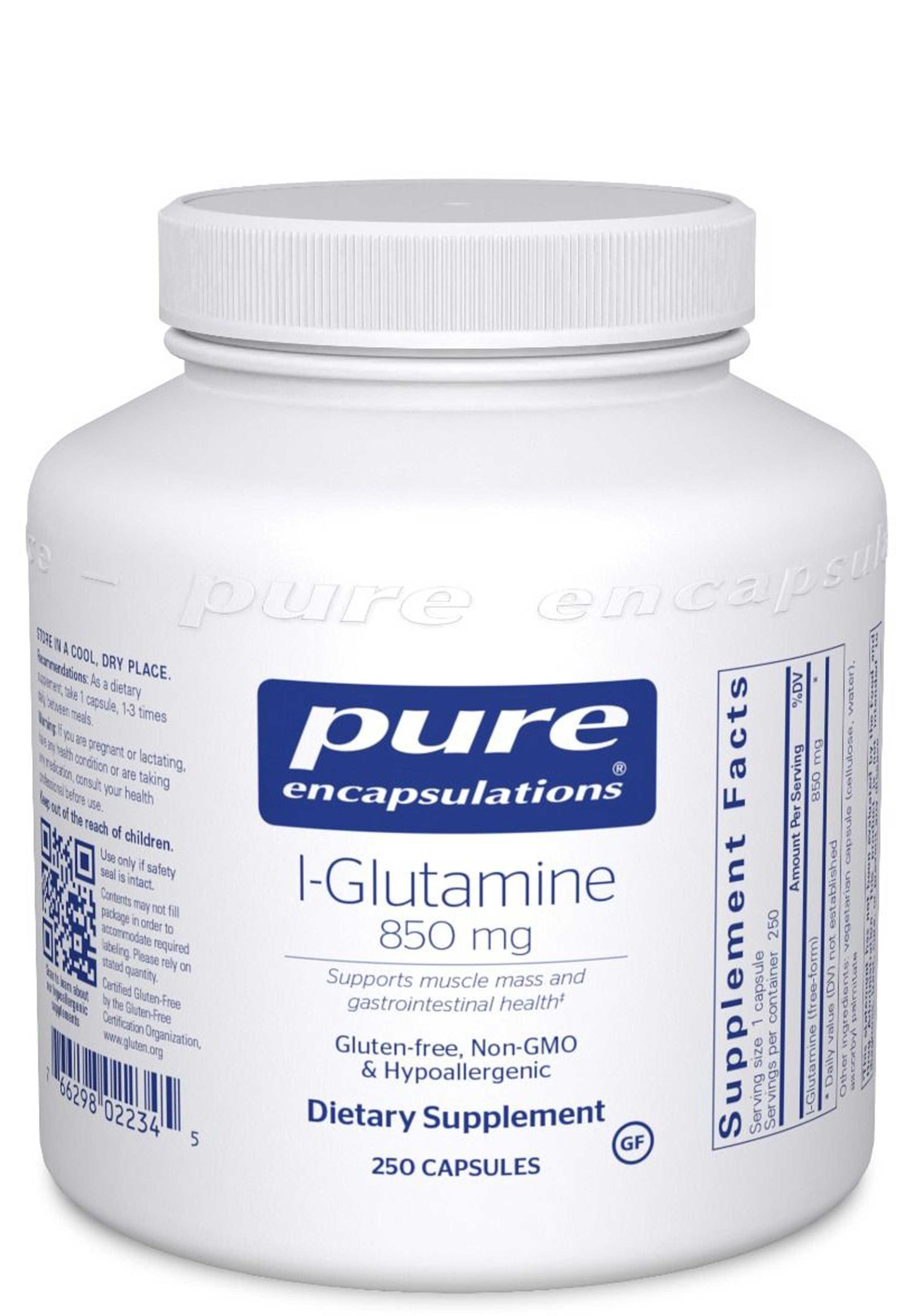 Pure Encapsulations l-Glutamine 850 mg