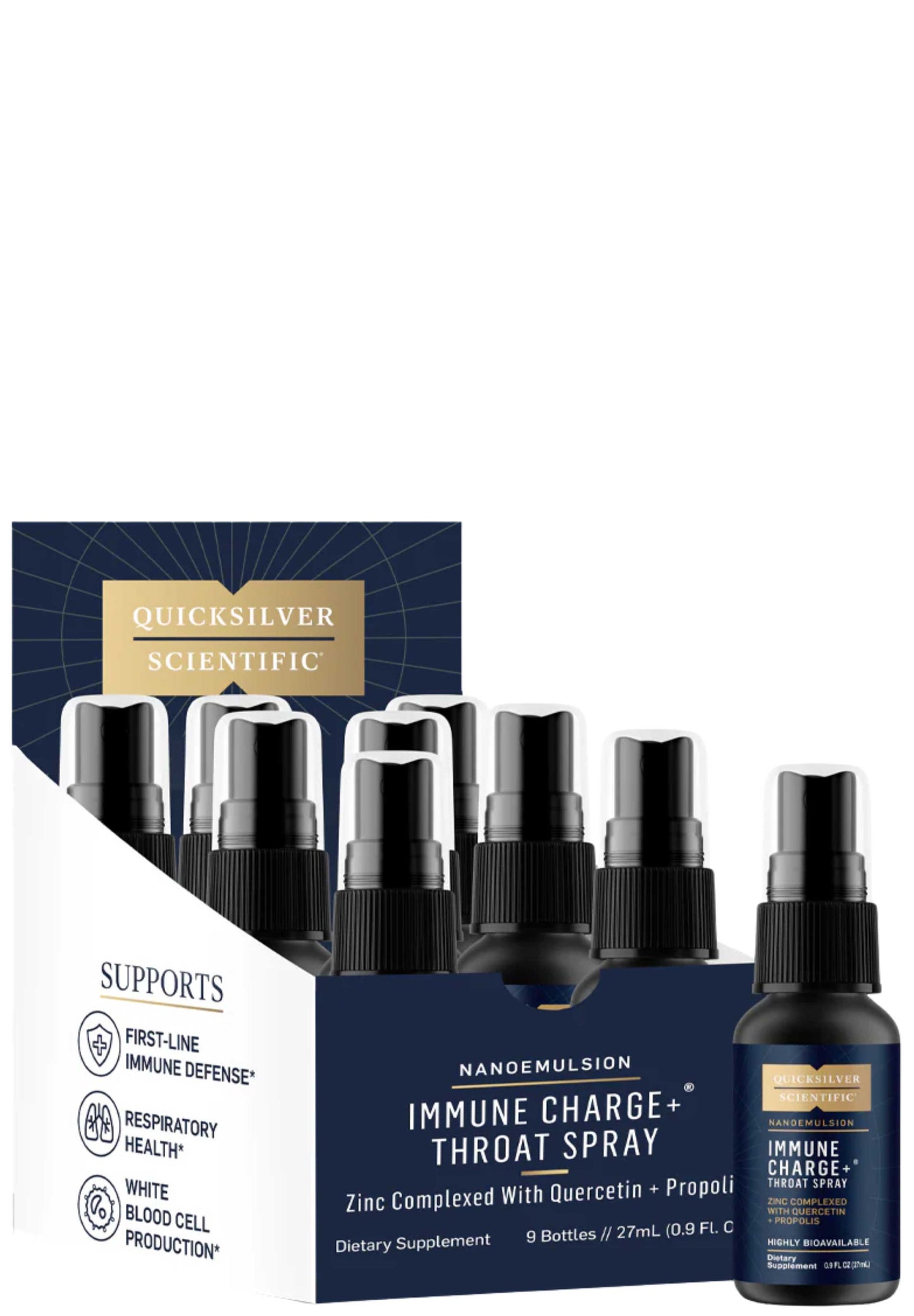 Quicksilver Scientific Immune Charge+ Throat Spray