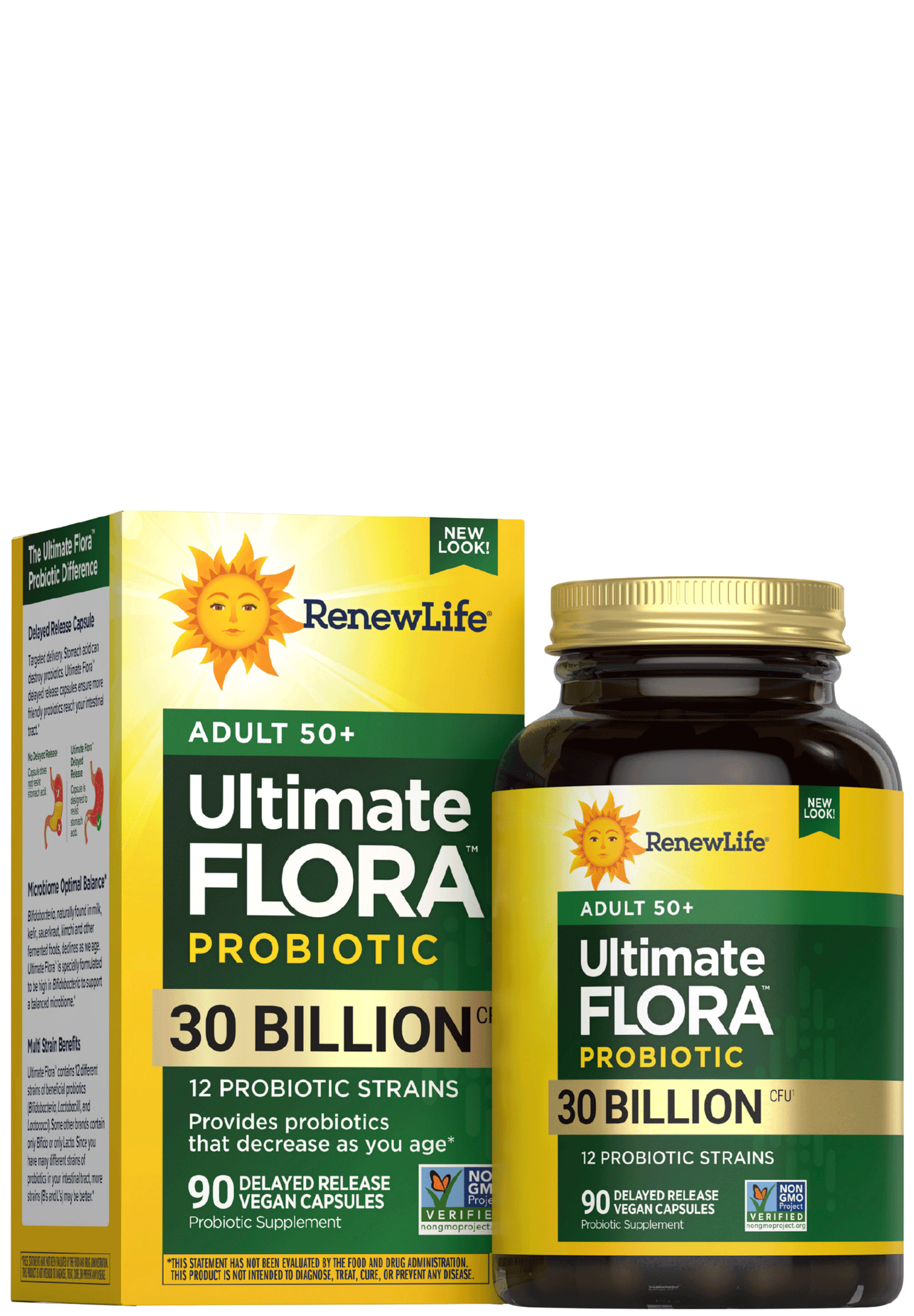 Renew Life Adult 50+ Ultimate Flora Probiotic 30 Billion (Formerly Ultimate Flora)