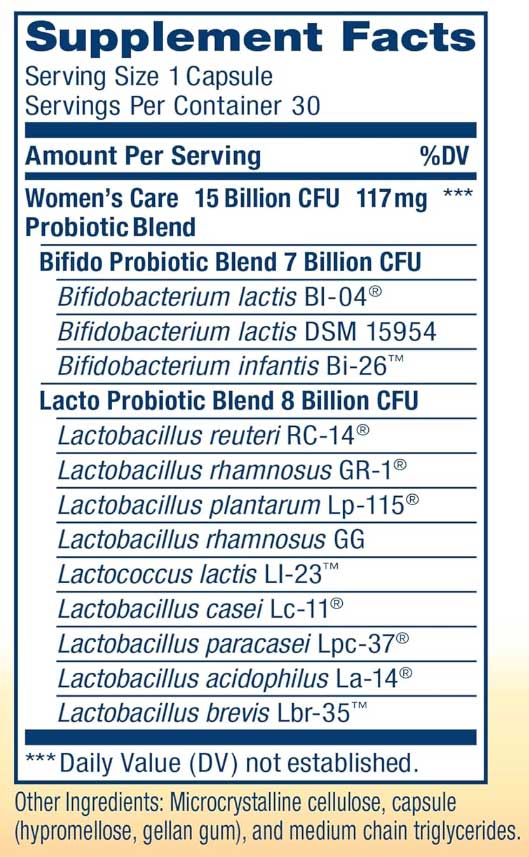 Renew Life Women’s Care Probiotic 15 Billion CFU Go-Pack