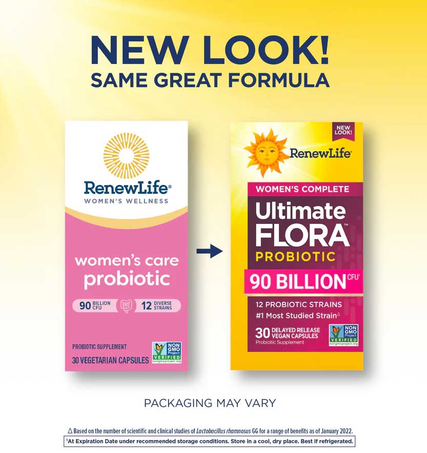 Renew Life Women's Complete Ultimate Flora Probiotic 90 Billion CFU