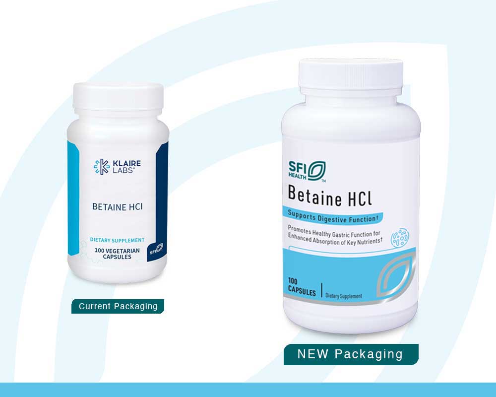 SFI HEALTH (Klaire Labs) Betaine HCl