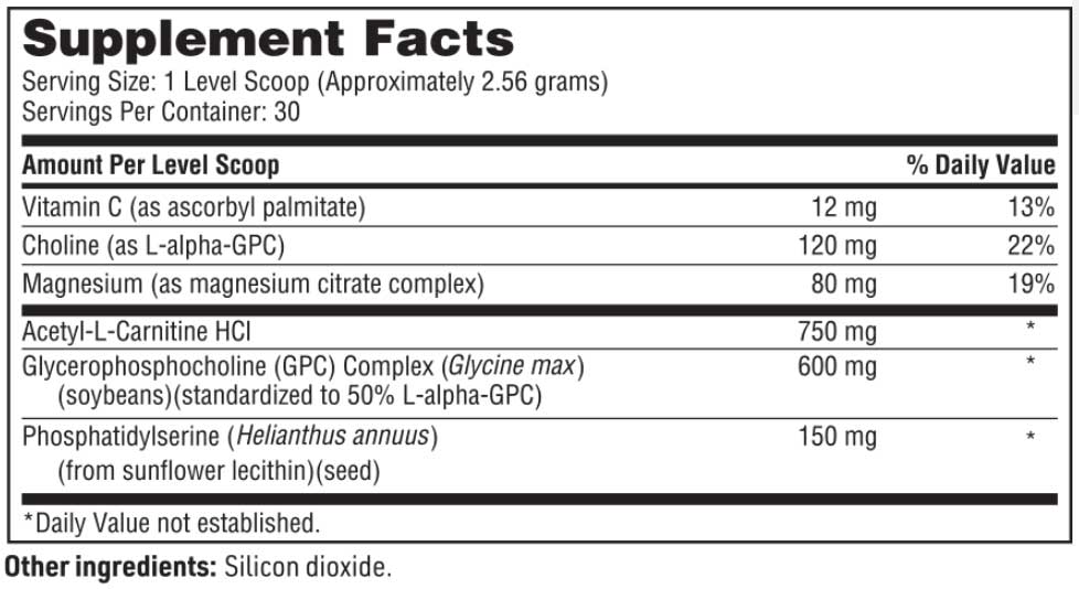SFI HEALTH (Klaire Labs) Brain Vibrance Supreme Powder