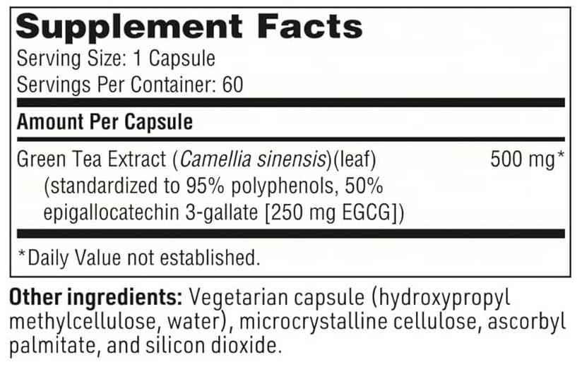 SFI HEALTH (Klaire Labs) Green Tea Extract