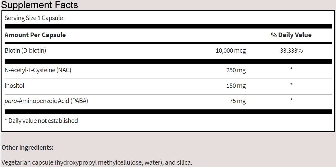 SFI HEALTH (Klaire Labs) Hair And Nails Formula