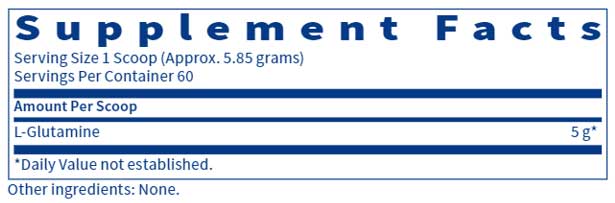 SFI HEALTH (Klaire Labs) L-Glutamine Powder