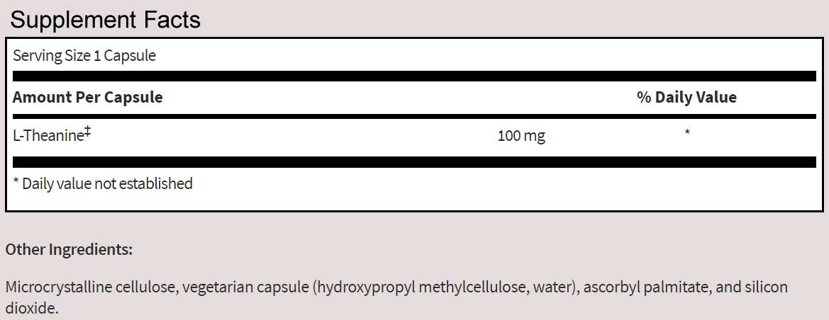 SFI HEALTH (Klaire Labs) L-Theanine