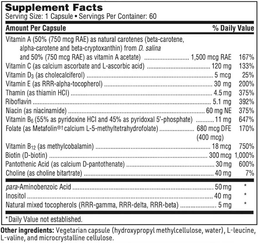 SFI HEALTH (Klaire Labs) Multi-Vitamin Complex