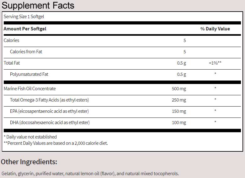 SFI HEALTH (Klaire Labs) Omega-3 Mini