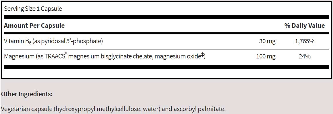 SFI HEALTH (Klaire Labs) P-5-P Plus with Magnesium