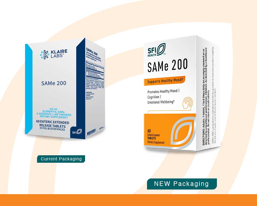 SFI HEALTH (Klaire Labs) SAMe 200