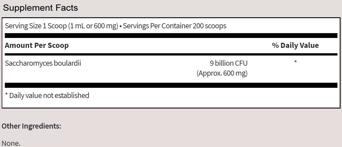 SFI HEALTH (Klaire Labs) Ther-Biotic Saccharomyces Boulardii Powder