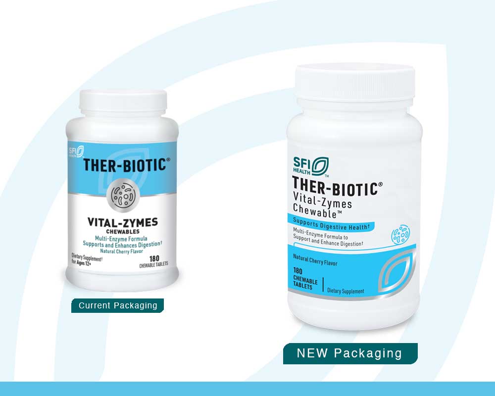 SFI HEALTH (Klaire Labs) Ther-Biotic Vital-Zymes Chewable