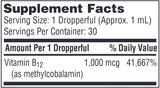 SFI HEALTH (Klaire Labs) Vitamin B12 Liquid (Methylcobalamin 1000 mcg)