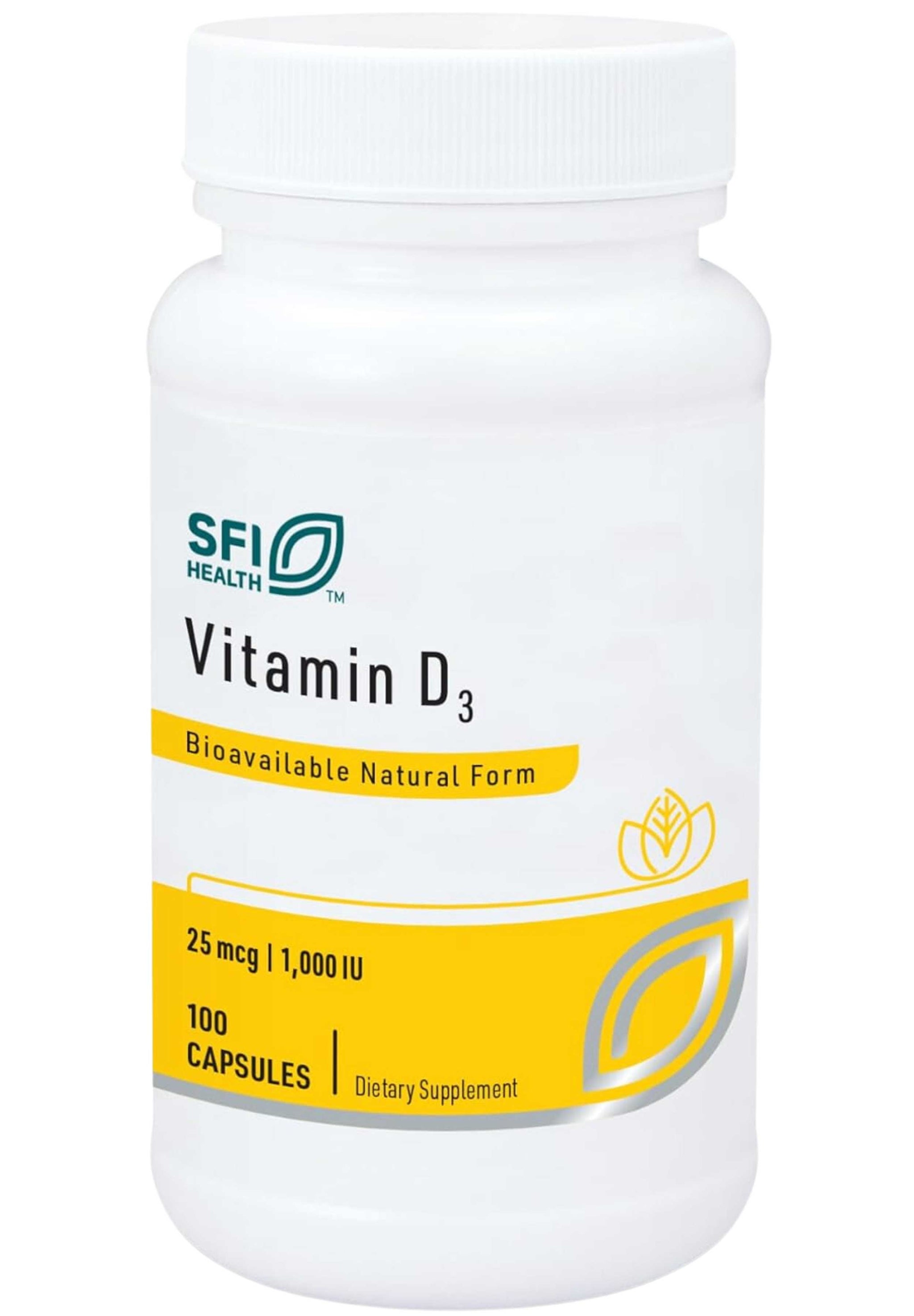 SFI HEALTH (Klaire Labs) Vitamin D3 (1000 IU)