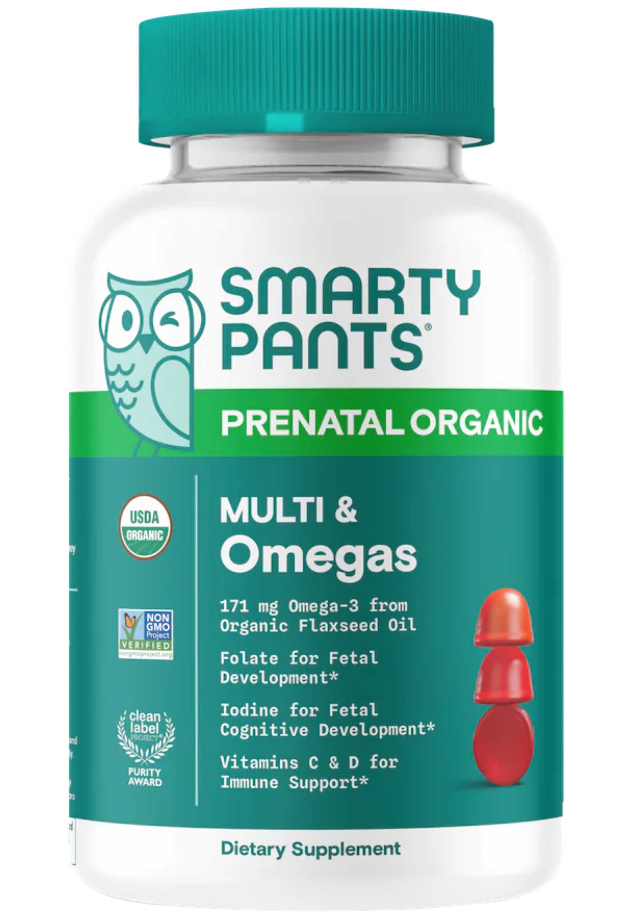 SmartyPants Prenatal Organic Multi & Omegas (Formerly Prenatal Organic Formula)