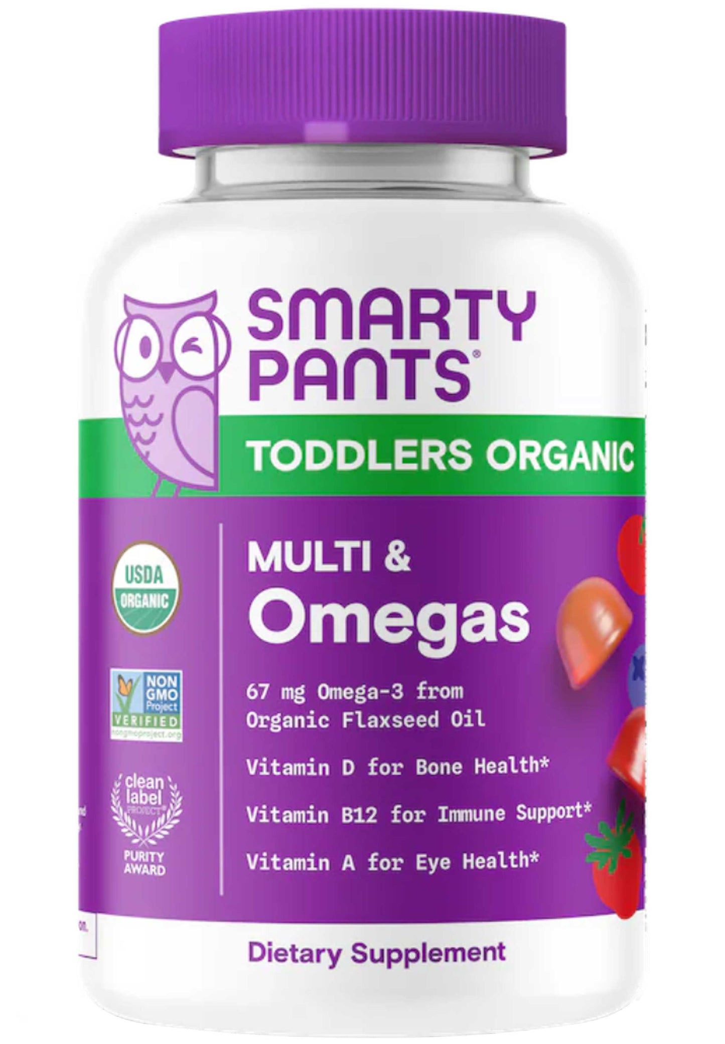 SmartyPants Toddler Organic Multi & Omegas (Formerly Toddler Formula Organic)