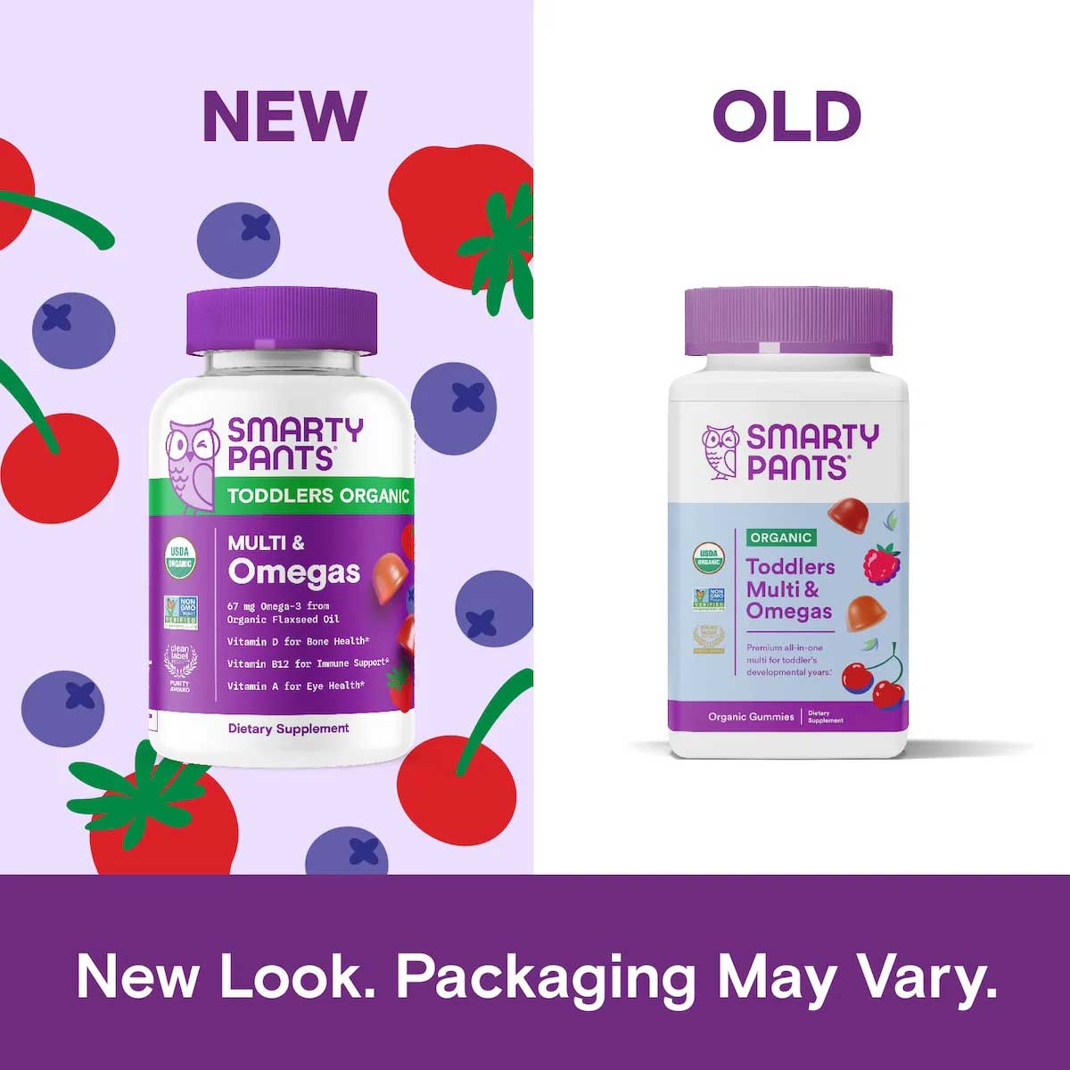 SmartyPants Toddler Organic Multi & Omegas (Formerly Toddler Formula Organic)