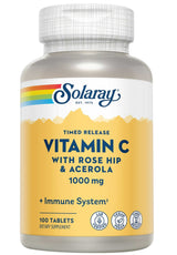 Solaray Vitamin C with Rose Hips & Acerola 1000 mg Tablets